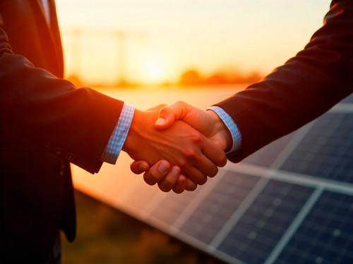 imagen ilustrativa-dos manos de ejecutivos tomandose en señal de acuerdo